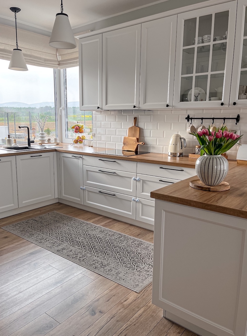 a classic kitchen with pieces from Ikea