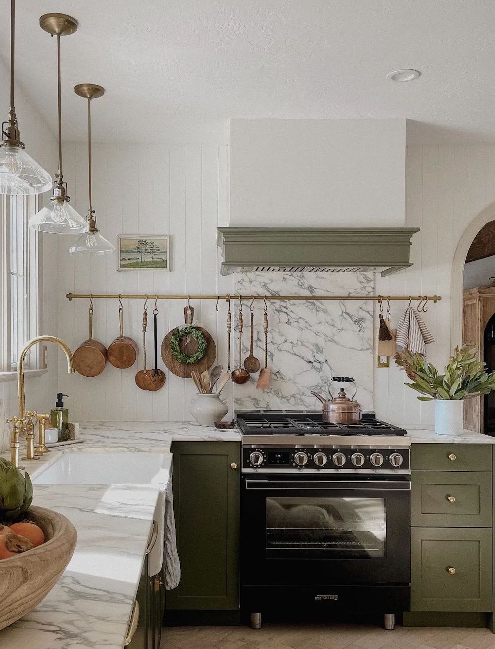 an earthy and bright kitchen with pieces from Ikea