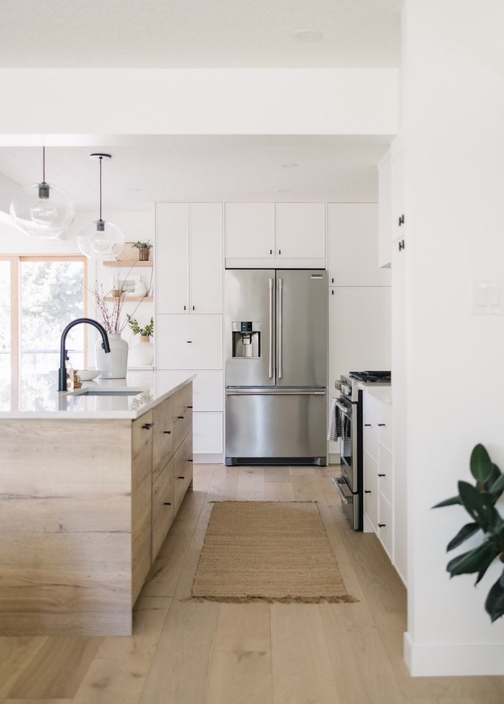 a bright and airy kitchen with pieces from Ikea