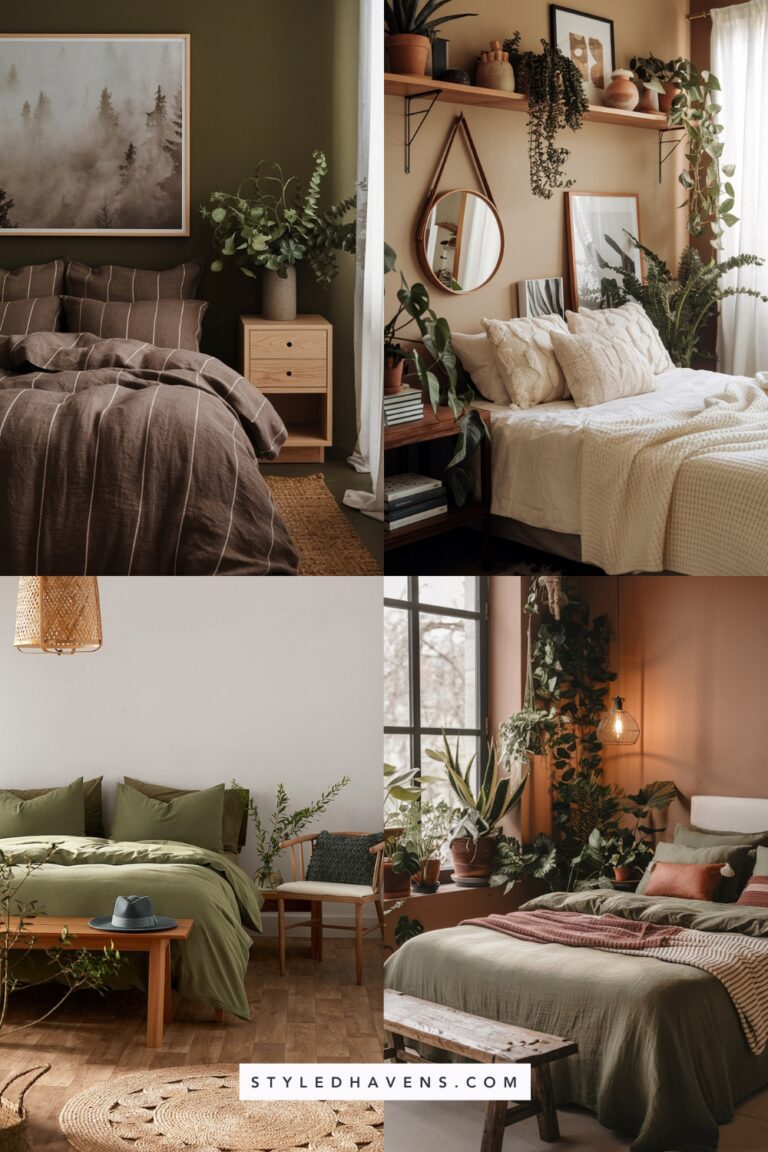 16+ Ideas For An Earthy Bedroom Aesthetic & Cozy Vibe