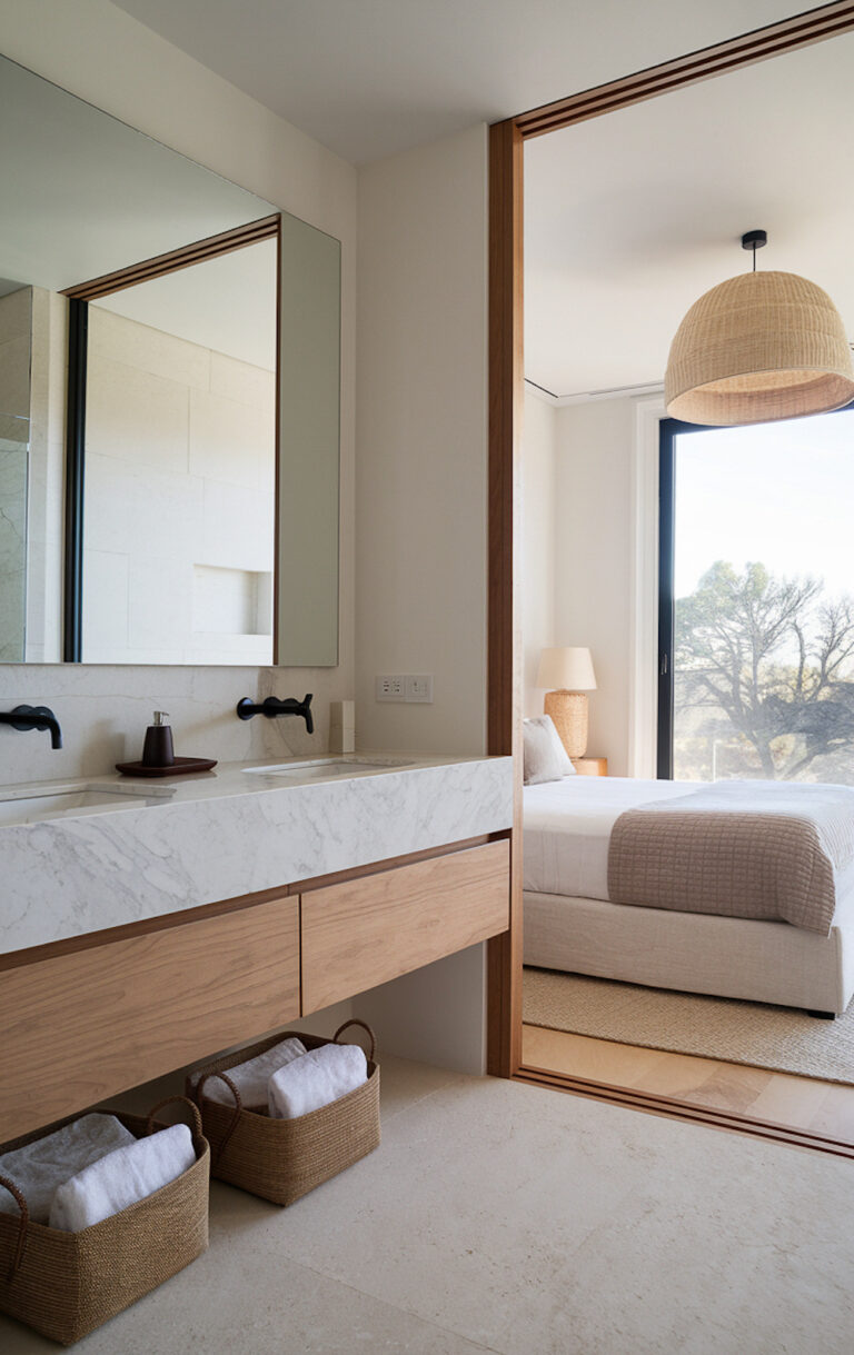 15+ Japandi Bathroom Design Ideas That Invite Relaxation