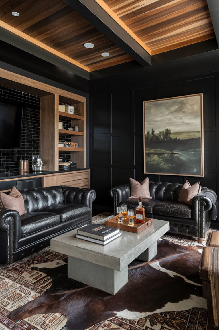 16+ Seriously Good Home Whiskey Lounge & Man Cave Ideas