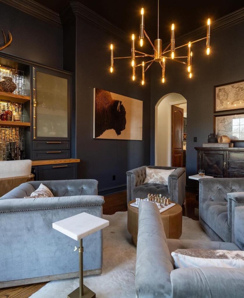 16+ Seriously Good Home Whiskey Lounge & Man Cave Ideas
