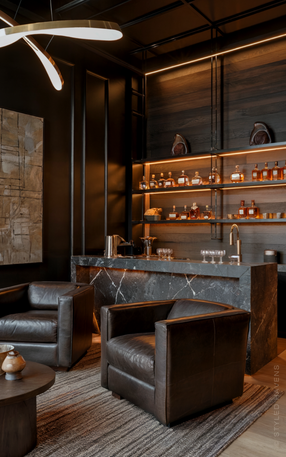 16+ Seriously Good Home Whiskey Lounge & Man Cave Ideas