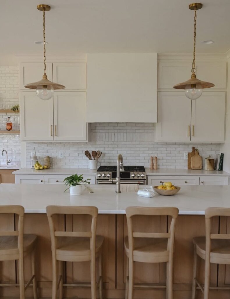 White & White Oak Kitchen Combos We're Here For