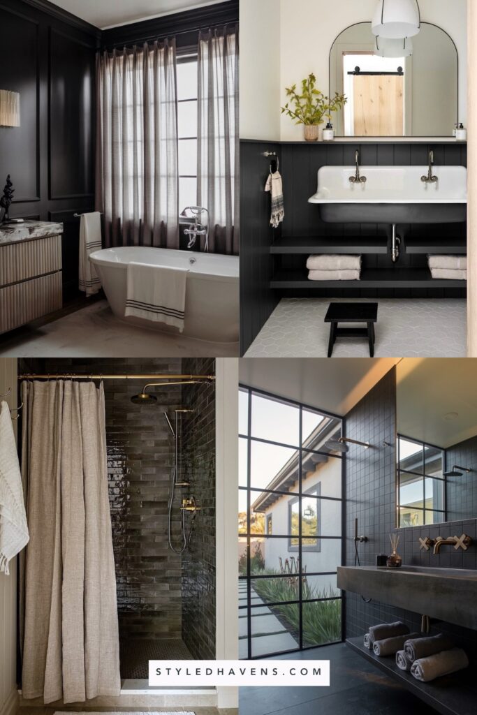 Black Is Back: 21+ Bathrooms That Prove This Color Is Worth Considering