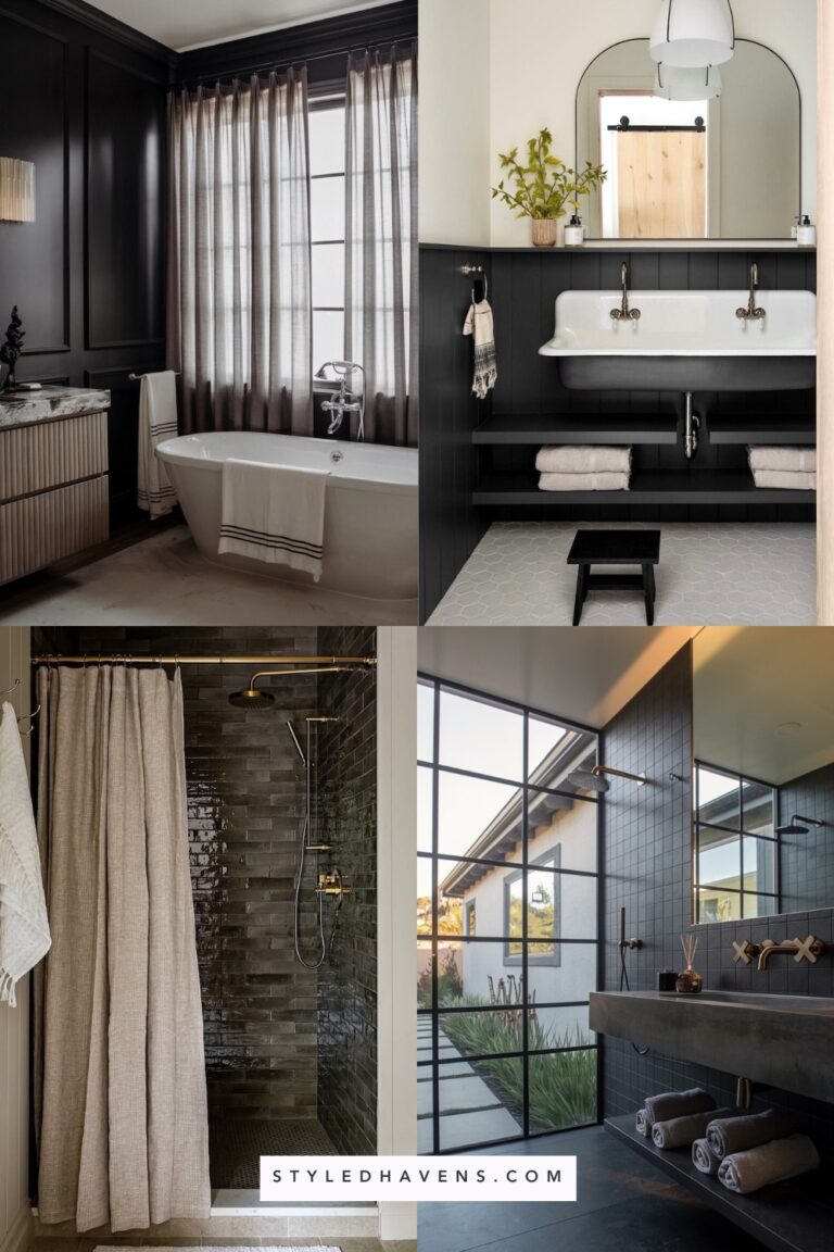 Black Is Back: 21+ Bathrooms That Prove This Color Is Worth Considering